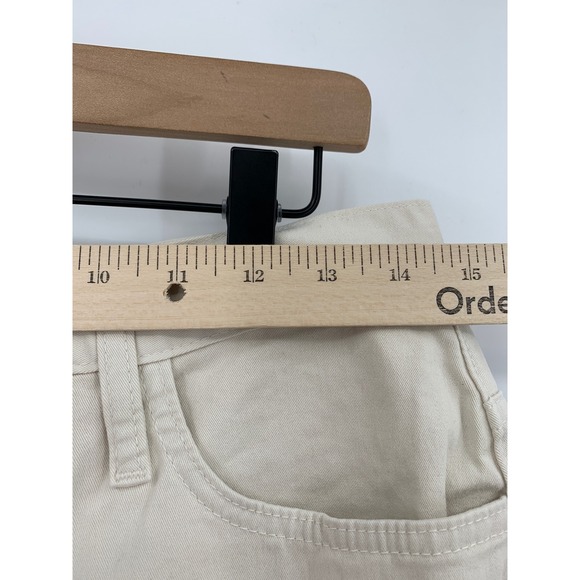 FRAME Jeans Womens 27 Beige Ultra High Rise Barrell Denim Pants - Picture 7 of 11